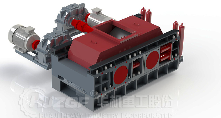 高压辊磨机3D示意图